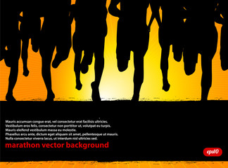 Marathon Runners Poster - 41813192