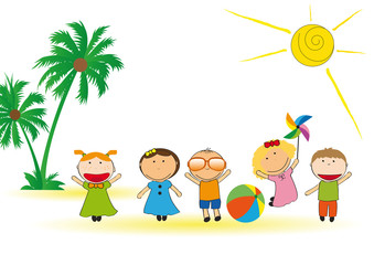 Fototapety  Kids summer