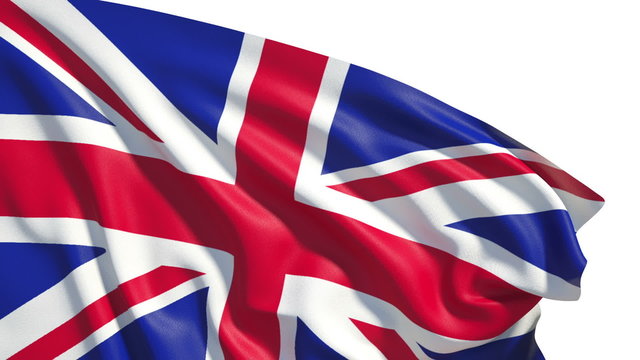 Waving UK flag