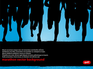 Marathon Runners Background