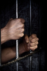 Hands of the prisoner