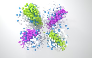 Color abstract architecture