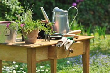 table de jardinage