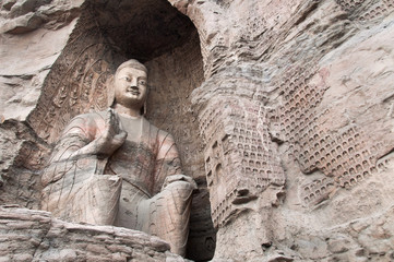 Buddha statue at the Yungang Caves, China