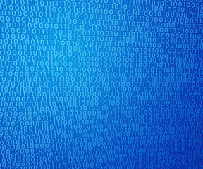 Blue Binary Wall Background