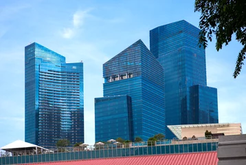Foto op Plexiglas Singapore skyscraper © pilot777