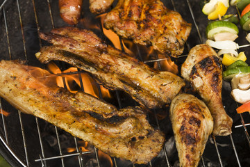 Grill in garden