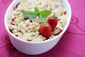 strawberries and rhubarb