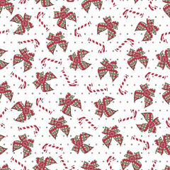 Christmas and New Year seamless pattern