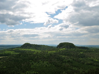 Obraz premium Bärensteine in der Sächsischen Schweiz