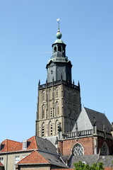 Fototapeta na wymiar Wieża z kościoła St.Walburgius w Zutphen (Holandia)