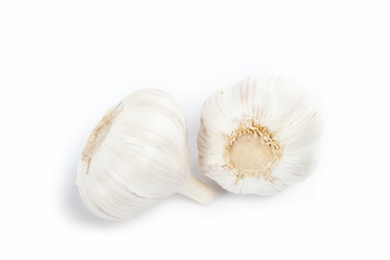 garlic bulb isolated on white background cutout