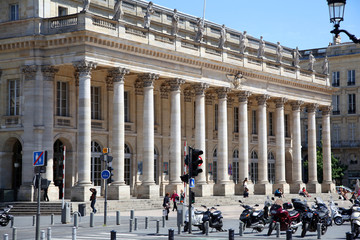 Obraz premium Main theater of Bordeaux, France
