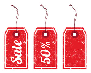 Sale retro price tags