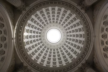 Foto op Aluminium Ceiling of San Maurizia Cathedral ( Imperia Italy ) © Pixmax