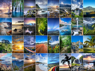 Paysages de La Réunion - obrazy, fototapety, plakaty