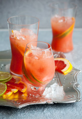 Pink grapefruit drinks