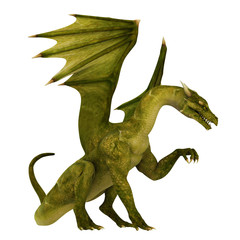 Fototapeta premium green dragon waiting