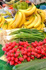 Obst und Gemüse auf dem Wochenmarkt