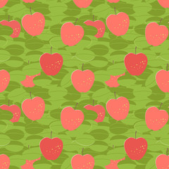red apples seamless ornament