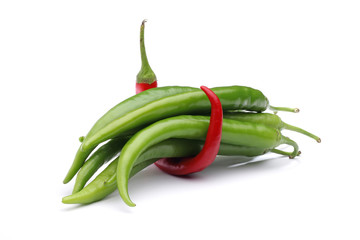 Red Pepper and green pepper