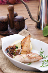 roasted squid - calamari arrosto
