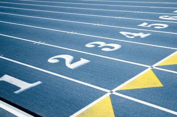 Stadium marking with numbers
