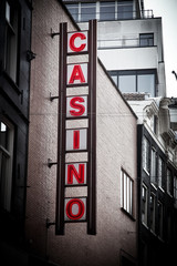 Casino sing on the building