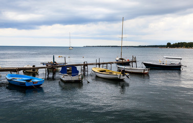 Fototapeta premium Fishing Boats in Porec, Croatia