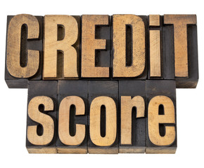 credit score in wood type