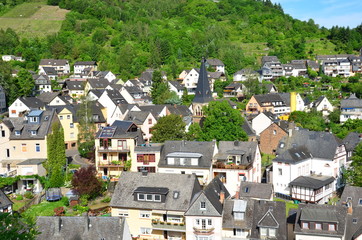 Cochem view from the hill (Germany)