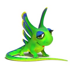 Lizard having a guilty expression