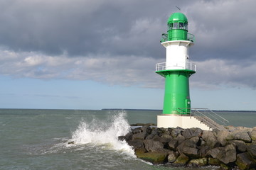 Obraz premium Leuchtturm in Warnemünde