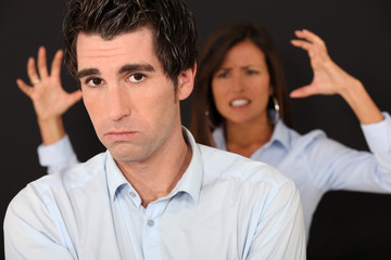 couple having a quarrel