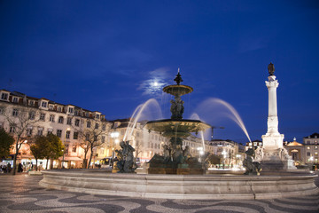 Praza Rossio-Lisbon