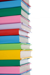 Stack of colorful books