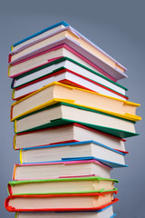 Stack of colorful books