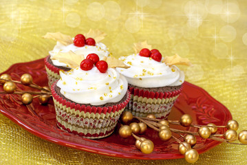Christmas cupcakes