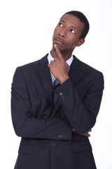 Businessman thinking