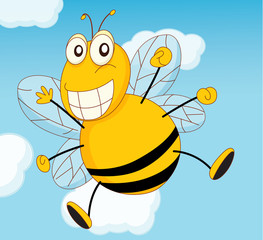Bee flying