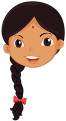 Indian girl face