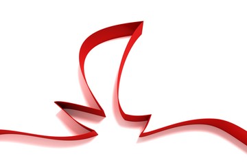 abstract sail from ribbons