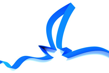 abstract sail from ribbons