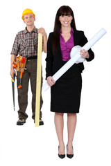 Foreman and woman architect