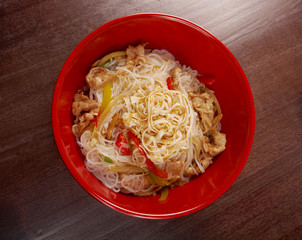 pork slice  and noodle