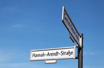 Fototapeta premium Hanna Arendt Strasse.
