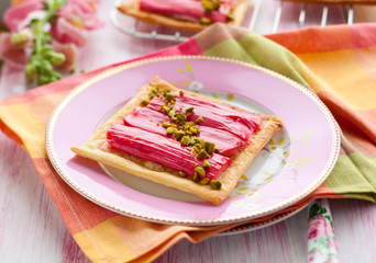Rhubarb tart