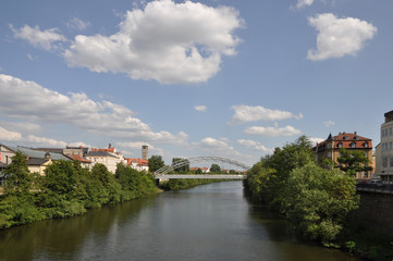 Fototapeta na wymiar Luitpoldbrücke in Bamberg