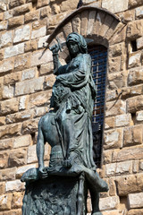 Obraz premium Florence - The statue of Judith and Holofernes.