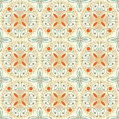 seamless background with colorful ornament